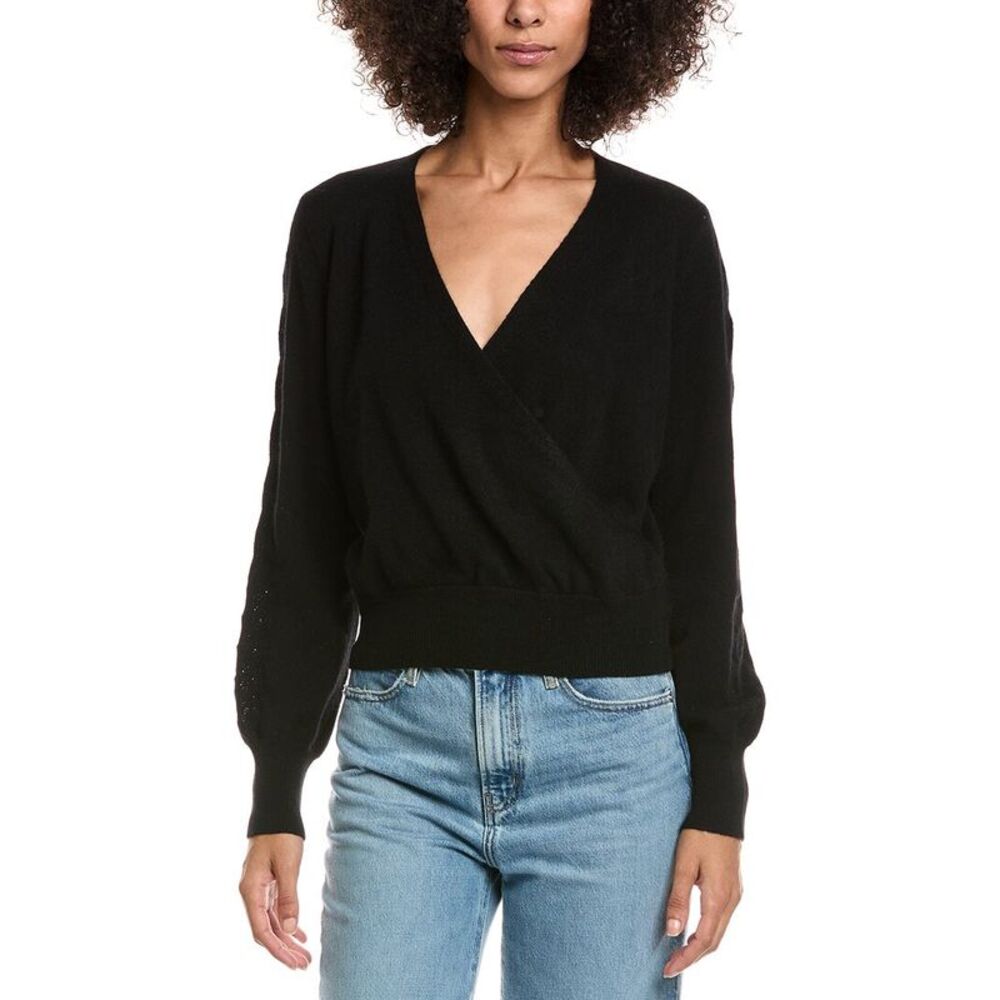 &Isla Womens  Cashmere Ballet Wrap, Black
